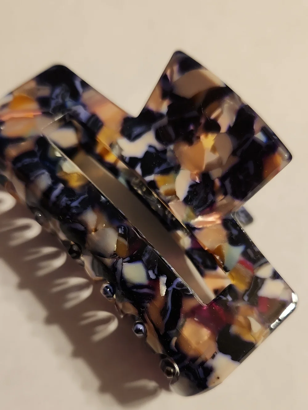 NWOT Acetate Hair Clip 3 inches